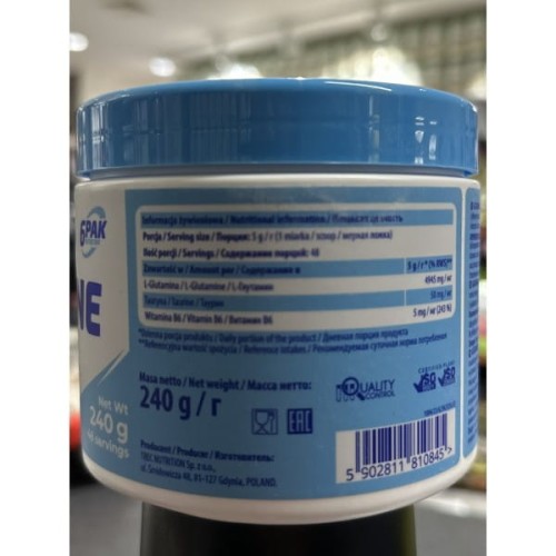 6PAK GLUTAMINA 240g smak natural / neutral - hamuje apetyt l-glutamine