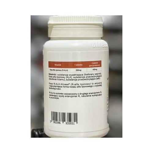 ALINESS KWAS ALFA LIPONOWY R-ALA 200 MG 60TAB