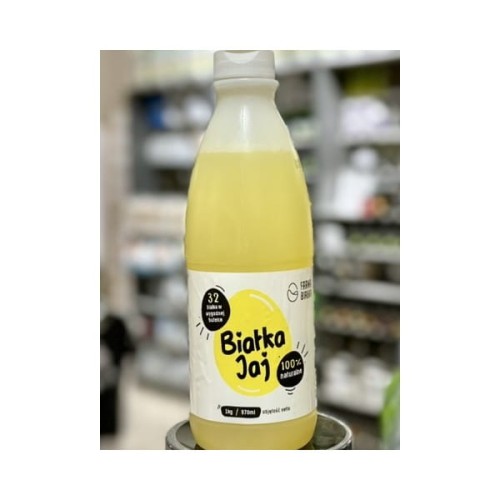 Farma Białka PŁYNNE BIAŁKO JAJ 100% 1KG ekonomiczne wielosztuki