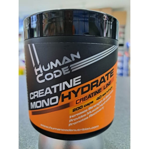 HUMAN CODE CREATINE MONOHYDRATE 200CAPS