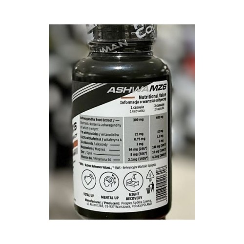 HUMAN CODE ASHWAGANDHA MZ6 60 CAPS