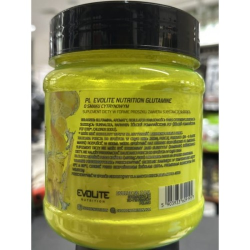 Evolite Glutamina L-glutamine 400g lemon