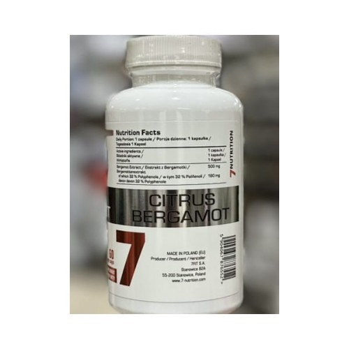 7NUTRITION CITRUS BERGAMOT 60kap bergamotka regulacja cukru