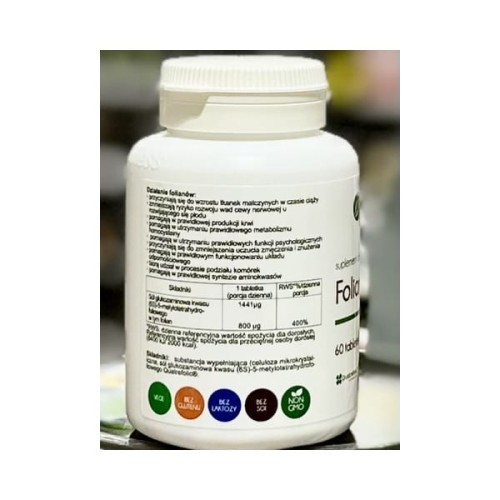 Aliness Folian 800 µg 60tab kwas foliowy