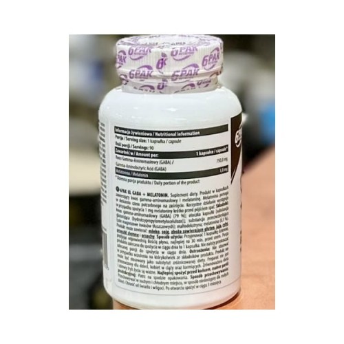 6PAK GABA + Melatonin 90kap
