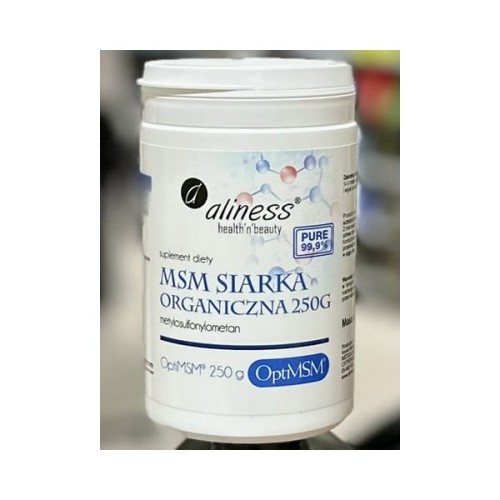 Aliness MSM siarka organiczna 250g na stawy