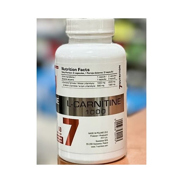 7Nutrition L-Carnitine 1000 – 120 kapsułek