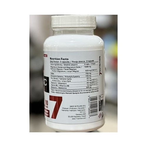 7NUTRITION ZMB + GMC 90KAP GABA ZMA CYNK MELATONINA REGENERACJA SEN