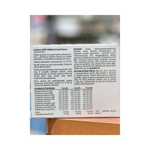Activlab Pharma SanBiotics Super Formula 40 kap probiotyki
