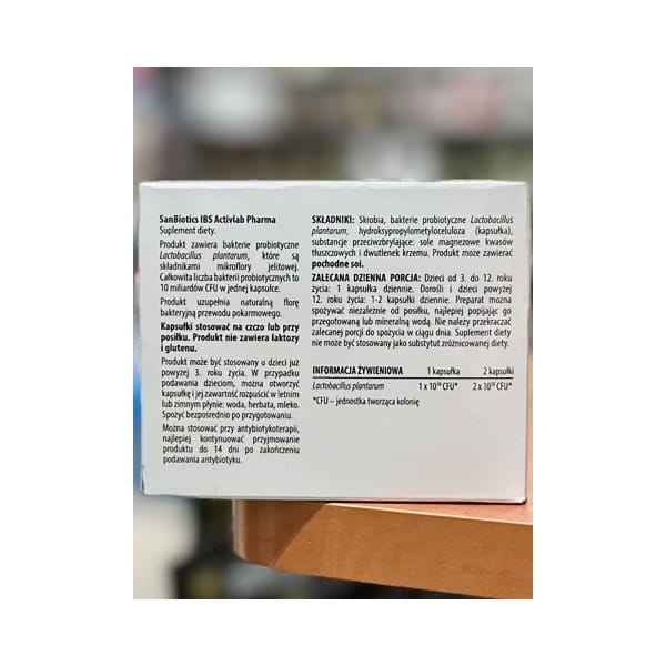 Activlab Pharma Sanbiotics IBS 20 kap probiotyki