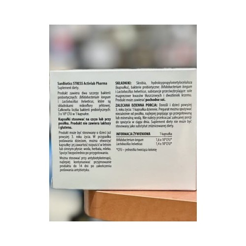 Activlab Pharma SanBiotics Stress 20 kap probiotyki