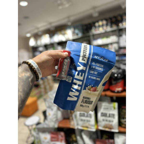 ACTIVLAB WPC WHEY PROTEIN 500G BIAŁKO ŁEJ NA MASE 0,5KG + SHOT GRATIS