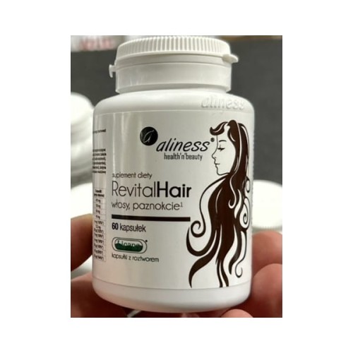 Aliness RevitalHair 60 kaps skóra włosy paznokcie 2miesiące