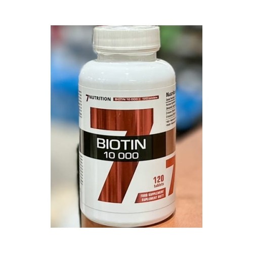 7Nutrition Biotin 10000 120 tab – Zdrowe włosy, skóra i paznokcie!